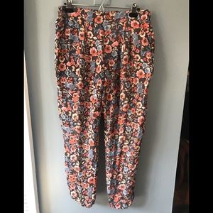 Joie Silk Floral Jogger-Style Pants